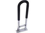 Maniglione Per Wc - Maniglione Pieghevole - Montaggio A Parete - Pieghevole A 90° - Lunghezza 60 Cm - Fino A 120 Kg - Lega Di Alluminio - Nero
