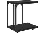Vidaxl Tavolino Con Ripiano Look Rovere Nero 50 X 35 X 55,5 Cm