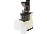Slow Juicer - Spremiagrumi Elettrico - Motore 500 W - Capacità 400 Ml - Due Tazze - Acciaio Inox 304 - Spina Ue - Tensione 220 V 50 Hz - Bianco