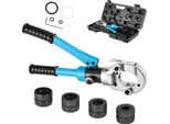 Pinze Idrauliche Per La Pressatura Di Tubi - Ganasce Th 16/20/26/32 Mm - 16 T - Testa Girevole A 360° - Per Rame, Alluminio, Pex, Pb - Blu