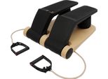 Twist Stepper - Mini Stepper - Con Bande Di Resistenza - Display Lcd - Portata 150 Kg - Per L'allenamento Domestico E L'equilibrio - Oro