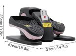 Trainer Ellittico - Cross Trainer Elettrico - Display Lcd - 5 Velocità Regolabili - Telecomando - Pedali Antiscivolo - Rosa