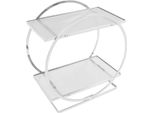 Porta Trucchi - Porta Cosmetici A 2 Livelli - Grande Capacità - Porta Profumi - Organizzatore Per La Cura Della Pelle - Per La Vanità - Argento