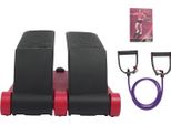 Twist Stepper - Mini Cyclette Stepper - Con Bande Di Resistenza - Display Lcd - Carico Massimo 150 Kg - Stazionario - Rosso. Carico 150 Kg - Stazionario - Rosso