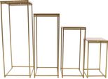 Portafiori - Portafiori A Colonna In Metallo - Set Di 4 - Per Composizioni Floreali - Decorazione Per Matrimoni E Feste - Moderno - Ferro - Oro