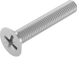 Seccaro Vite A Testa Svasata M6 X 40 Mm, Acciaio Inox V2A Va A2, Din 965, Intaglio A Croce / Pz, 20 Pezzi