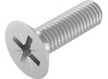 Seccaro Vite A Testa Svasata M6 X 20 Mm, Acciaio Inox V2A Va A2, Din 965, Intaglio A Croce / Pz, 20 Pezzi