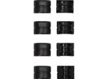 Set Di Ganasce Per Pressatura - Per Pinze Per Pressatura Di Tubi - Th 16/20/26/32 Mm - 4 Pezzi - Acciaio CR45 - Nero