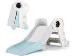 Scivolo Per Bambini - Scivolo Per Bambini - Interno Ed Esterno - 116 X 42 X 50 Cm - Plastica - Per 1-3 Anni - Azzurro/Bianco