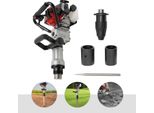 Battipalo A Benzina - JH-55 - Cilindrata 32,7 Cm³ - Motore 2 Tempi, 1 Cilindro, Raffreddato Ad Aria - Frequenza Di Corsa 1700-2230 Colpi/Min - Capacità Serbatoio 0,9 L - Nero