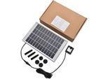 Pompa Solare Per Fontane - Set Di Pompe - 5 W - 500 L/H - Pompa Sommergibile - Con Modulo Solare - Per Laghetti Da Giardino, Fontane E Aerazione