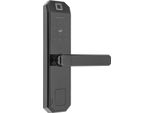 Serratura Intelligente Per Porte - Serratura A Impronta Digitale - Impronta Digitale/Codice/Chiave - Ricarica Usb - Funzionamento A Sfioramento - Lega Di Zinco - Superficie Spazzolata - Standby 15 Mesi - Nero