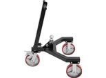 Ausilio Per La Manovra Del Rimorchio - Carrello Per Rimorchio - Regolabile - Portata 1.587,6 Kg - Ruote Da 20,32 Cm - Acciaio Al Carbonio E Gomma - Nero