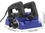 Pialla Elettrica A Muro - 1300 W - 110/220 V - Con Cavo - Rimozione Di Vernice E Stucco - Con Custodia Per Il Trasporto - Blu
