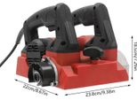 Raschietto Elettrico Per Muri - Utensile Manuale Per Raschiare I Muri - 1300 W - 110/220 V - Con Cavo - Custodia Per Il Trasporto - Per La Rimozione Di Vernice E Stucco - Rosso