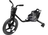 Triciclo Per Bambini - Trike Da Drifting - Regolazione Della Lunghezza In 4 Fasi - 2 Ruote Posteriori Universali - Pedali Antiscivolo - Fino A 80 Kg - Da 6 Anni - Modello Lightning - Nero