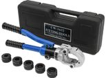 Pinza Idraulica Per Pressatura - CW-1632 - Per Tubi In Rame - 12–28 Mm Mascelle Di Pressatura V12–V28 - 80 Kn - Corsa 15 Mm - Blu Scuro