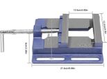 Morsa Per Trapano - Morsa Da Banco - Larghezza Ganasce 125 Mm - Alta Stabilità - Multifunzionale - Lavorazione Del Legno - Viola