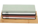 Set Di Pietre Per Affilare I Coltelli - Pietra Per Affilare Waterstone - Bifacciale - Grana 400/1000 E 3000/8000 - Base Antiscivolo - Professionale - Multicolore