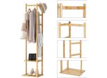 Appendiabiti In Legno Naturale - Appendiabiti - Scarpiera - Ganci Per Cappelli E Cappotti - Appendiabiti - Beige