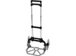 Carrello Portascale - Pieghevole - 6 Ruote - Capacità Di Carico Fino A 75 Kg - Nero