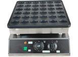Macchina Per Pancake - Apparecchio Elettrico Da Tavolo - 36 Teglie - Ghisa Con Rivestimento Antiaderente - 1 Kw - Controllo Della Temperatura 50-300 °C - Per Uso Domestico E Bar