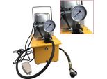 Pompa Idraulica Elettrica - Singolo Effetto - 700 Bar - Serbatoio Da 7 Litri - Valvola Manuale - 750 W - Arancio
