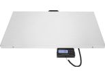 Bilancia Digitale Per Animali Domestici - Bilancia A Piattaforma - Acciaio Inox - Max 300 Kg - Min 0,4 Kg - Display Lcd - Alimentazione O 4× Aa - 103,5×53×4 Cm - Argento