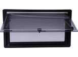 Finestre Per Camper E Caravan - Finestra Apribile Con Cerniere - Alluminio - 900 X 500 Mm - Grigio