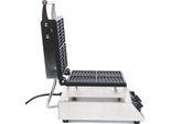 Ferro Per Waffle Commerciale - Modello Industriale - 1750 W - Timer 0,5 Min - Acciaio Inox - 45×35×30 Cm - Argento