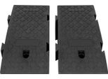 Set Di 2 Rampe Per Auto - Rampe Di Servizio E Di Carico - 25×45×19 Cm - Plastica - Nero