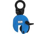 Pinza Per Lamiera - Sollevatore Verticale Per Lamiere D'acciaio - Portata 2 T/2000 Kg - Apertura Ganasce 0-25 Mm - Acciaio Legato - Blu