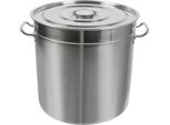 Contenitore Per Alimenti In Acciaio Inox - Pentola Per Zuppa/Pentola Da Cucina - 3 Scomparti - Grande Capacità - Per La Ristorazione, La Scuola E La Casa - Argento