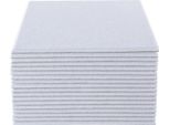 Pannelli Acustici - Set Di 18 Pannelli Da Parete - Assorbimento Acustico - Isolamento Acustico - Materiale Pet - Montaggio E Decorazione A Parete - Bianco