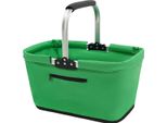 Cestino Per La Spesa - Pieghevole - Tessuto Oxford - Maniglia Imbottita - Borsa Con Cerniera - Per La Spesa, I Picnic, La Conservazione - Verde