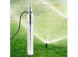 Pompa Per Pozzi Profondi - Pompa Sommergibile 370 W 24 V Dc - Acciaio Inossidabile - Alta Prevalenza - Alta Portata - Per Irrigazione - Spina Ue