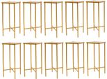 Portafiori Per Matrimonio - Porta Centrotavola Per Decorazione Da Tavolo - Set Di 10 - Design Moderno - Per La Decorazione Della Tavola - Oro