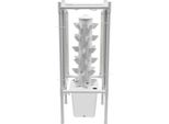 Giardino Idroponico A Torre - Sistema Idroponico Per Interni - 6 Livelli - 30 Fori Di Impianto - 4 Lampade Per Piante A Led - Auto-Irrigazione - Intelligente - Bianco