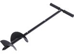 Trivella Da Giardino - Trivella Manuale/Trivella Per Buche - Ø 15,2 Cm, Lunghezza 85 Cm - Per Piantare: Bulbi, Alberi, Piantine - Nero