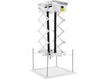Sollevatore Elettrico Per Proiettori - Montaggio A Soffitto - Telecomando - Corsa 1 M - Acciaio Legato - Bianco