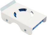 Set Per Il Trasporto Di Mobili - Set Di Ruote Con Barra Di Leva - Portata 300 Kg - Con 32 Ruote - Acciaio Al Carbonio E Pvc - Scanalatura Antiscivolo Ø 3,5 Cm - Barra Di Leva 8 Cm - Bianco