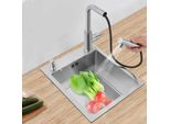 Lavello - Monovasca - Dimensioni Ridotte - Acciaio Inox - Senza Rubinetto - 1 Foro - Resistente All'usura - Giallo