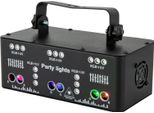 Luce Da Palco Per Discoteca Dj - YSH-503 Luce D'effetto Dmx - Rgb - 15 Led + 6 Laser - 10 W - Spina Ue - Solare - Nero