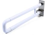 Maniglione Per Wc - Maniglia Di Sostegno A Parete Pieghevole - 60 Cm - Portata 300 Kg - Acciaio Inox - Antiscivolo - Per Anziani