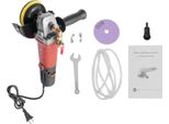 Lucidatrice Ad Umido - Levigatrice Ad Umido Portatile - 860 W - 6 Velocità - 5000 Giri/Min - Spina Ue - Filettatura M14 - Attacco Acqua 6,35 Mm - Rosso