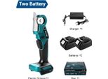 Forbici Elettriche A Batteria - 80 W - Capacità Di Taglio 6 Mm - Motore A Spazzole - 2 Batterie - Basse Vibrazioni - Leggere - Spina Ue - Giallo/Nero