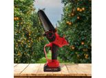 Mini Motosega - Seghetto A Batteria Per Potatura Con Una Sola Mano - Lama Da 15,2 Cm - 21 V 1500 Mah - Taglio Fino A 15 Cm - 800 M/Min - Rosso/Nero