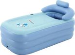 Vasca Da Bagno Gonfiabile - Vasca Da Bagno Per Bambini - Pieghevole - Con Cuscino Imbottito - Piscina Per Bambini - Blu