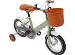 Bicicletta Per Bambini - Ruote Da 30,5 Cm - Telaio Acciaio Al Carbonio - Cerchi In Acciaio - Freno Anteriore E Posteriore A Tamburo - Per 2-4 Anni (80-110 Cm) - Fino A 40 Kg - Verde
