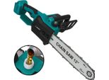Motosega Elettrica A Batteria - 30,5 Cm Senza Spazzole - 6800 Giri/Min - 4000-5999 W - 2 Batterie Ricaricabili - Rosso Vino